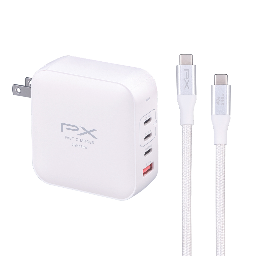 165W 氮化鎵快充充電器 3C1A GaN氮化鎵 PD3.0 QC 3.0 多協議支援 iPhone17首選 白色/黑色 (UCP-165CB、UCP-165CW) 商品介紹 15